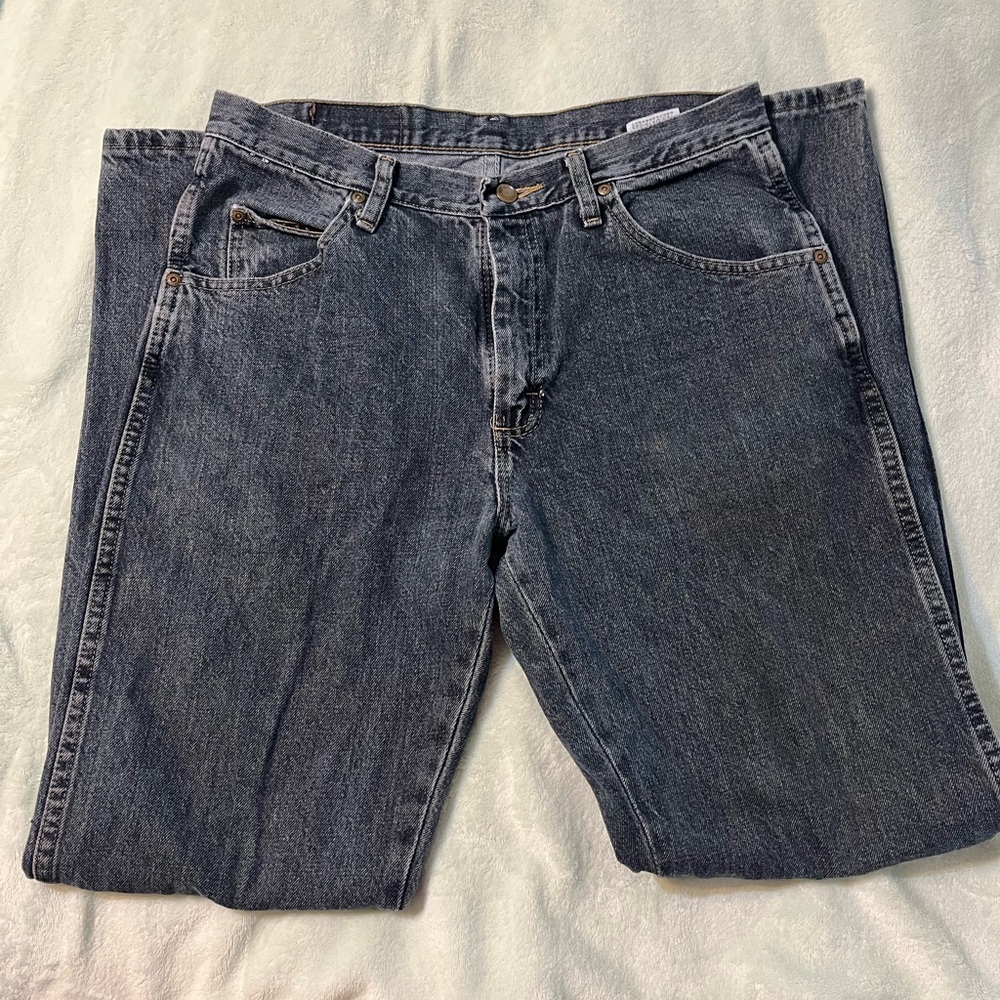 Wrangler Blue Jeans Size 33 x 32 - Picture 12 of 12